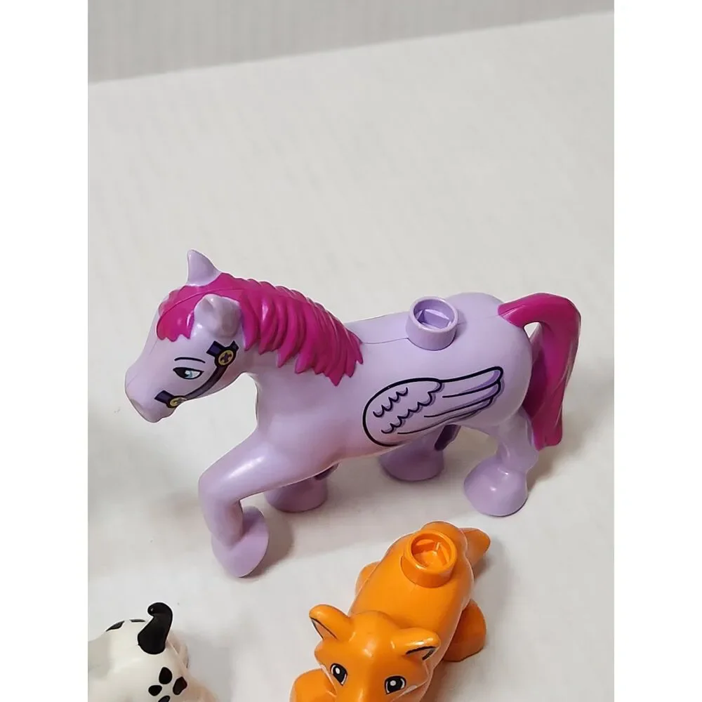 LEGO DUPLO Animal Lot – Dino, Pterodactyl, Pegasus Horse, Dog & Fox